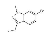 6-Bromo-3-ethyl-1-methylindazole structure, CAS 215815-09-1