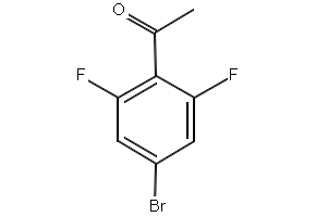1-(4-BroMo-2,6-difluoro-phenyl)-ethanone structure, CAS 746630-34-2