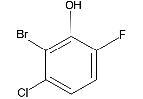 3-Bromo-2-chloro-6-fluorophenol structure, CAS 943830-15-7