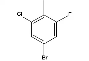 2-Fluoro-4-bromo-6-chlorotoluene structure, CAS 1806058-46-7