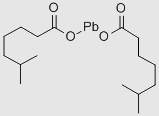 Lead isooctanoate structure, CAS 64504-12-7