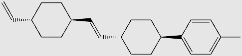 Benzene, 1-[trans-4-[(1E)-2-(trans-4-ethenylcyclohexyl)ethenyl]cyclohexyl]-4-methyl- structure, CAS 199433-38-0