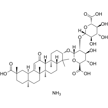 Monoammonium Glycyrrhizinate structure, CAS 1407-03-0
