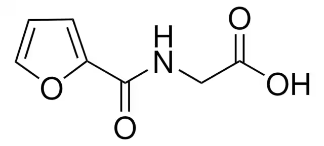 (furan-2-carbonyl)glycine structure, CAS 5657-19-2