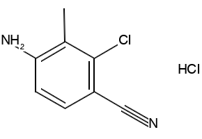 4-Amino-2-chloro-3-methylbenzonitrile hydrochloride structure, CAS 864361-78-4