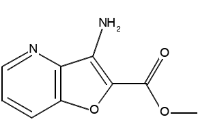 methyl 3-aminofuro[2,3-b]pyridine-2-carboxylate structure, CAS 181283-75-0