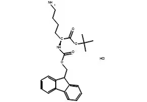 Fmoc-Lys-OtBu.HCl structure, CAS 2413365-23-6