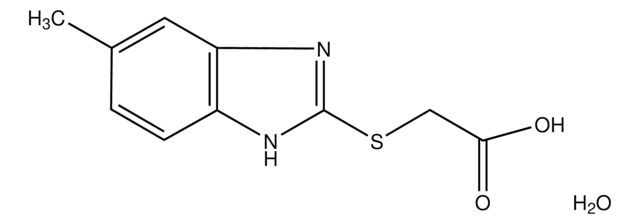 2-((5-methyl-1H-benzo[d]imidazol-2-yl)thio)acetic acid structure, CAS 1269384-68-0
