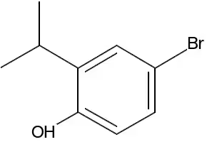 4-Bromo-2-isopropylphenol structure, CAS 26307-50-6