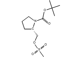 tert-Butyl 2-(((2-nitrophenyl)amino)methyl)pyrrolidine-1-carboxylate structure, CAS 1353978-32-1
