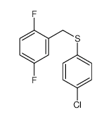 (4-Chlorophenyl)(2,5-difluorobenzyl)sulfane structure, CAS 470716-52-0