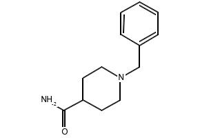 1-Benzylpiperidine-4-carboxyamide structure, CAS 62992-68-1