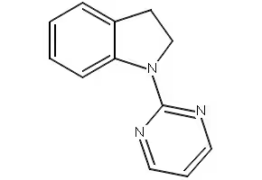 1H-Indole, 2,3-dihydro-1-(2-pyrimidinyl)- structure, CAS 1111530-87-0