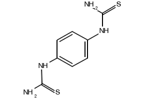 1,4-PHENYLENEBIS(THIOUREA) structure, CAS 1519-70-6
