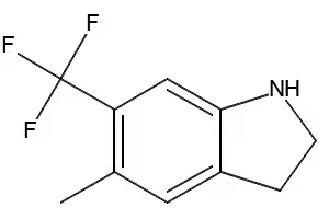 5-Methoxy-6-(trifluoromethyl)indoline structure, CAS 178896-79-2