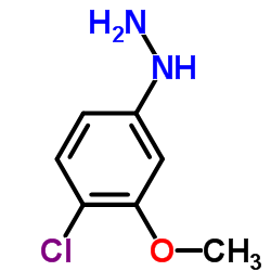 (4-chloro-3-methoxyphenyl)hydrazine structure, CAS 178423-72-8