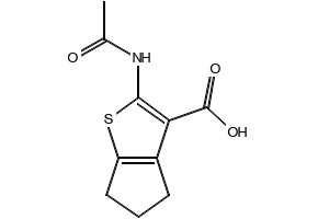 2-{4H,5H,6H-cyclopenta[b]thiophen-2-ylformamido}acetic acid structure, CAS 1016533-88-2