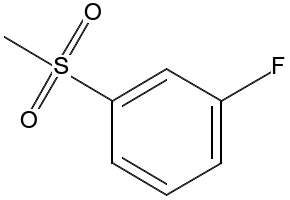 1-Fluoro-3-(methylsulfonyl)benzene structure, CAS 657-46-5