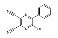 6-oxo-5-phenyl-1,6-dihydropyrazine-2,3-dicarbonitrile structure, CAS 60117-84-2