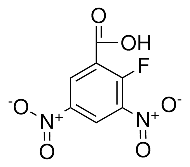 2-fluoro-3,5-dinitrobenzoic acid structure, CAS 445-65-8