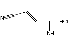 2-(azetidin-3-ylidene)acetonitrile (hydrochloride) structure, CAS 1314910-43-4