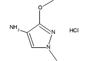 1H-Pyrazol-4-amine, 3-methoxy-1-methyl-, hydrochloride (1:1) structure, CAS 1431962-46-7