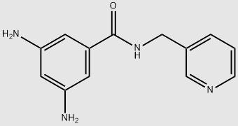 3,5-diamino-N-(pyridin-3-ylmethyl)benzamide structure, CAS 1174642-69-3