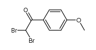Ethanone, 2,2-dibromo-1-(4-methoxyphenyl)- structure, CAS 13664-92-1