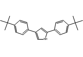 2,4-bis(4-tert-butylphenyl)-1H-pyrrole structure, CAS 865746-35-2