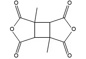 Cyclobuta[1,2-c:3,4-c']difuran-1,3,4,6-tetrone, tetrahydro-3a,6a-dimethyl- structure, CAS 137820-87-2