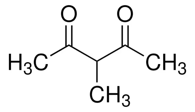 3-Methyl-2,4-pentanedione structure, CAS 815-57-6