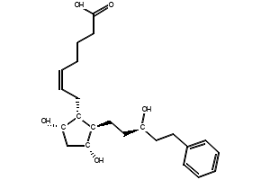 5-Heptenoic acid, 7-[(1R,2R,3R,5S)-3,5-dihydroxy-2-[(3S)-3-hydroxy-5-phenylpentyl]cyclopentyl]-, 4-(nitrooxy)butyl ester, (5Z)- structure, CAS 2099033-64-2