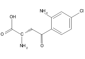 (S)-4-Chlorokynurenine structure, CAS 153152-32-0