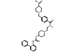1-(2-(methylamino)ethyl)piperidin-4-yl [1,1'-biphenyl]-2-ylcarbamate structure, CAS 743460-48-2