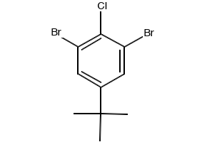 4-Chloro-3,5-dibromo-tert-butylbenzene structure, CAS 1000578-25-5