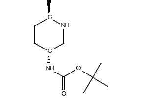 N-[(3R,6R)-6-methylpiperidin-3-yl]carbamic acid tert-butyl ester structure, CAS 1799311-98-0