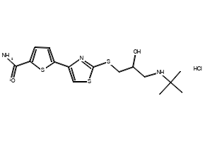 arotinolol hydrochloride structure, CAS 101540-26-5