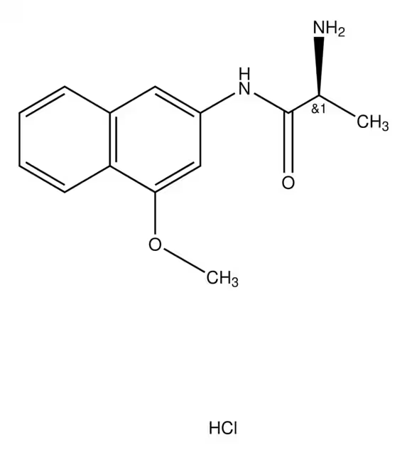 H-ALA-4M-BETANA HCL structure, CAS 3438-14-0