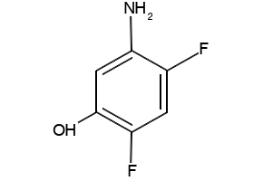 5-AMINO-2,4-DIFLUOROPHENOL structure, CAS 113512-71-3