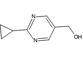 (2-cyclopropylpyrimidin-5-yl)methanol structure, CAS 954226-64-3