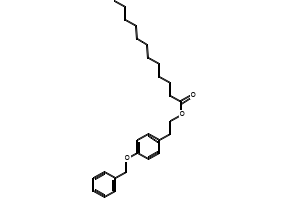 Dodecanoic acid, 2-[4-(phenylMethoxy)phenyl]ethyl ester structure, CAS 794564-07-1