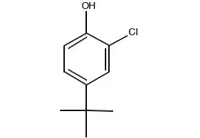 2-tert-Butyl-4-chlorophenol structure, CAS 13395-85-2