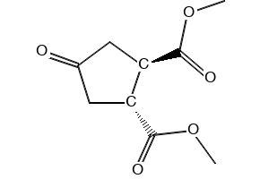 4-OXO-CYCLOPENTANE-TRANS-1,2-DICARBOXYLIC ACID DIMETHYL ESTER structure, CAS 28269-03-6