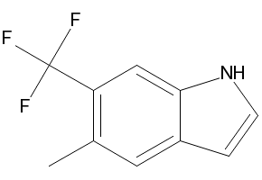 5-Methyl-6-trifluoromethyl-1H-indole structure, CAS 248602-12-2