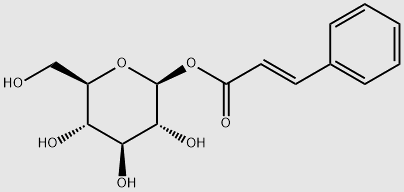 trans-Cinnamoyl b-D-glucoside structure, CAS 40004-96-4