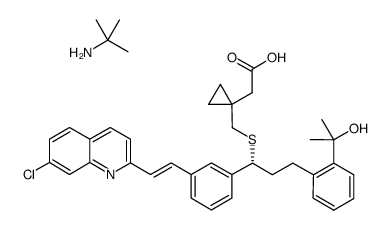 Montelukast TBA Salt structure, CAS 851755-58-3