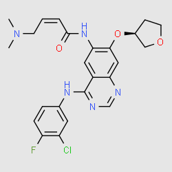 (S,Z)-N-(4-((3-Chloro-4-fluorophenyl)amino)-7-((tetrahydrofuran-3-yl)oxy)quinazolin-6-yl)-4-(dimethy structure, CAS 1680184-59-1