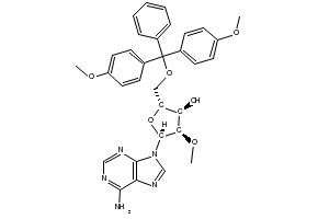 ((2R,3R,4R,5R)-5-(6-Benzamido-9H-purin-9-yl)-3-(bis(4-methoxyphenyl)(phenyl)methoxy)-4-(2-methoxyeth structure, CAS 3025999-68-9