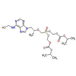 6N-HydroxyMethyl Tenofovir Disoproxil structure, CAS 1244022-53-4