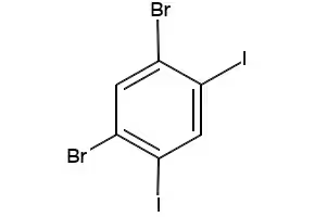 1,5-dibromo-2,4-diiodobenzene structure, CAS 96843-23-1